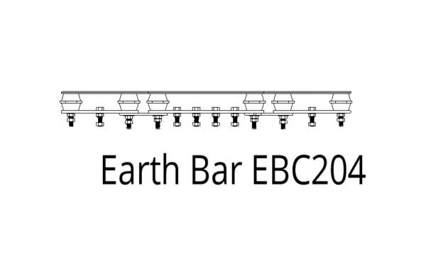 3D Parametric Model of the complete range of ETS standard switchroom earthbars with M10 x 35mm brass machine screws