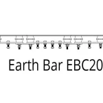 3D Parametric Model of the complete range of ETS standard switchroom earthbars with M10 x 35mm brass machine screws