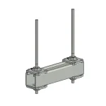 UK Standard Slotted Channel 21 & 41mm with studdning and square washers