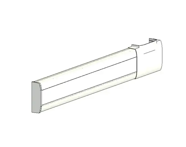 MK Prestige3D Dado assembly - option with 'T' up and end cap