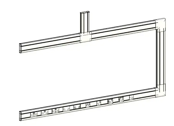 MK Prestige3D Dado assembly - sample arrangements with socket outlets