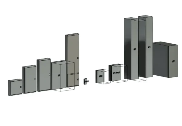 3D Parametric Model of Distribution Board - TPN & SPN