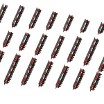 3D Parametric Model of the complete range of ETS standard switchroom earthbars with M10 x 35mm brass machine screws