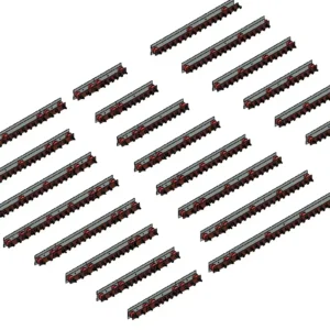 3D Parametric Model of the complete range of ETS standard switchroom earthbars with M10 x 35mm brass machine screws