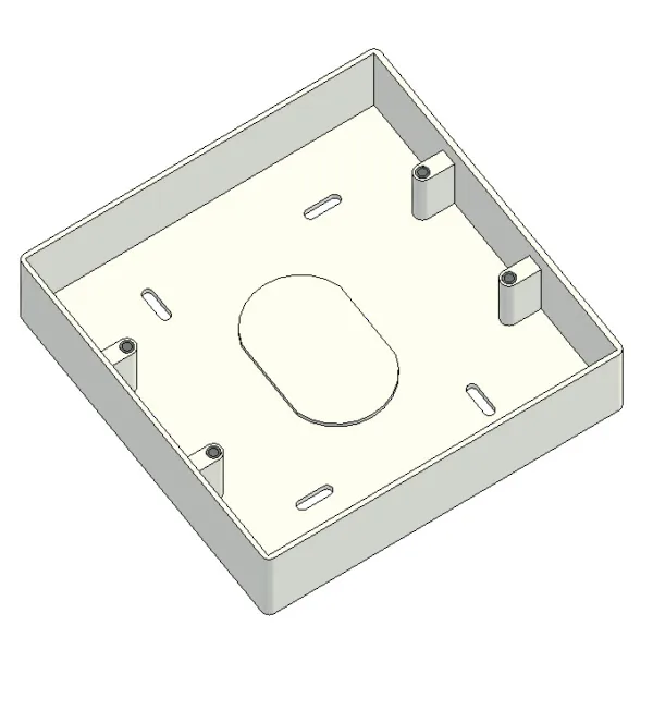 This UK-standard 6-8 module back box