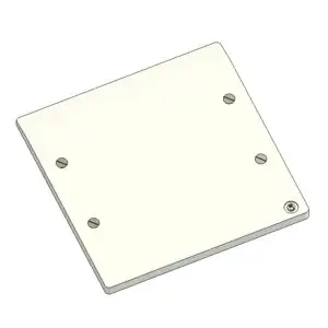 UK-standard quadruple-blank plate based on MK Electric 6-8 module back box