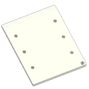 This is a UK-standard 9-12 module blank plate.