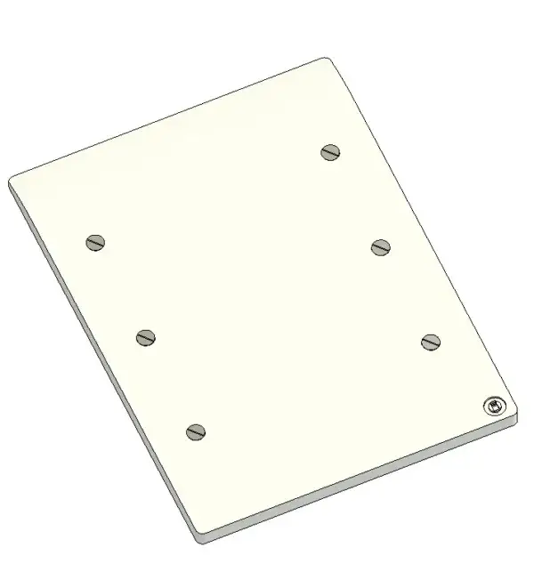 This is a UK-standard 9-12 module blank plate.