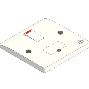 UK-standard 13Amp Fused Connection Unit with neon light