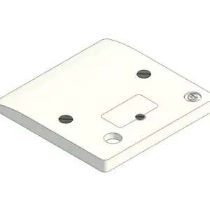 UK-standard 13Amp Unswitched Fused Connection Unit (Spur) with flex outlet
