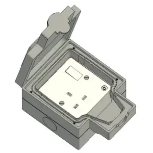 UK Standard Socket-Single-Switched-IP