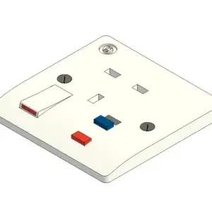UK Standard Socket Single Switched RCD