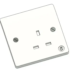 UK Standard Socket Single UnSwitched