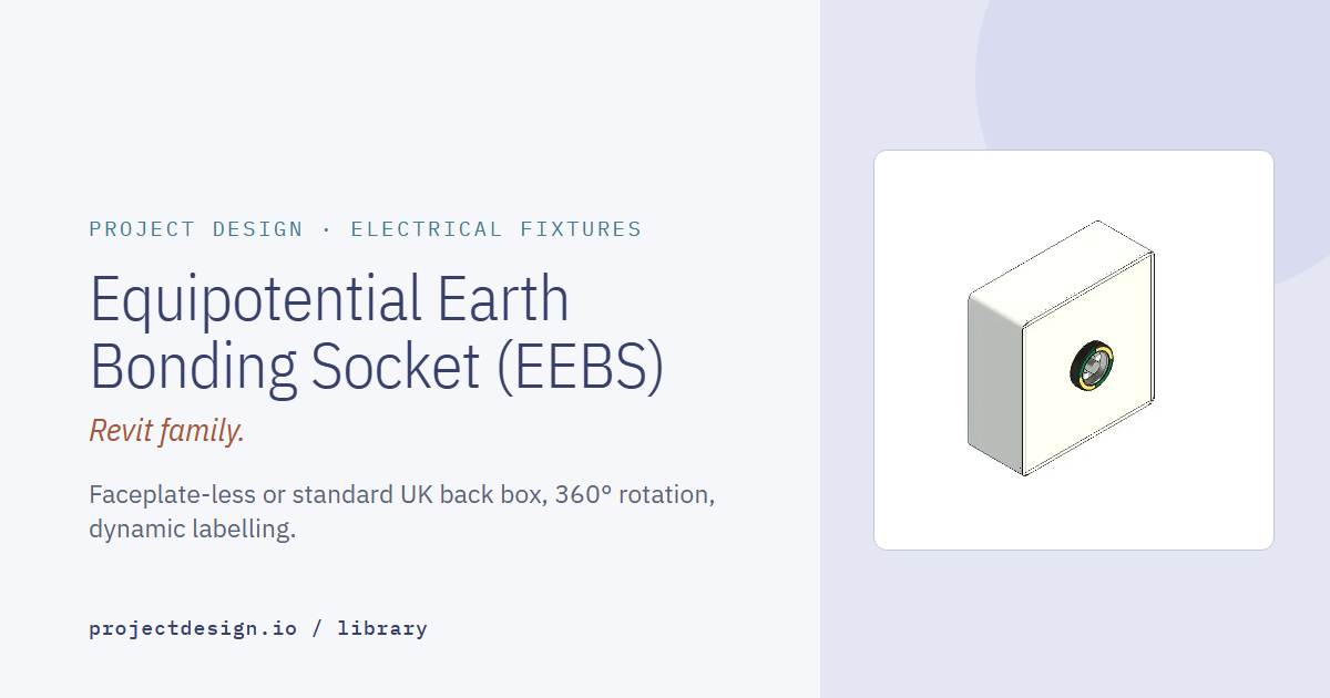 Revit Earth Bonding Socket Family | EEBS