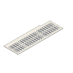 Revit 3D view of a perforated ventilation panel family for the generator enclosure